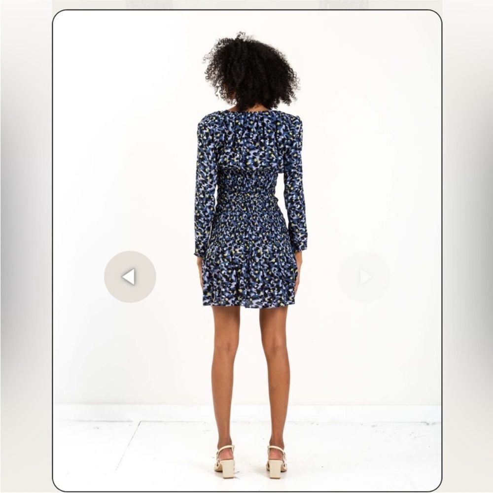 Baum Und Pferdgarten Armona cheetah garden mini dress long sleeve 34 small s - Picture 3 of 9